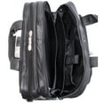 thumbnail image 2 of I Series | GOLD COAST | 17" Leather Patented Detachable -Wheeled Laptop Briefcase - Black, 2 of 7