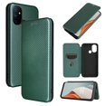 thumbnail image 1 of Estuche para Oneplus Nord N100 5g Estuche de cuero de fibra de carbono Folio Flip Funda protectora magnética Etui Coque, 1 of 1