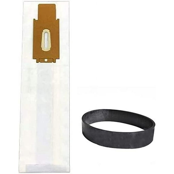Replacement Part For Oreck Vacuum Cleaner 8 Pepar Bags with 1 Falt Belt Models U4090H2P, U4120H2P, U4120H2R, U4490HH, U7000ECB, U7000ECP, U7000ECR, U7005, U7020ECBS, U7050ECB, U7100ECB