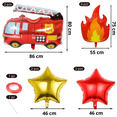thumbnail image 2 of Kit De Globos Decorativos Para Cumpleaños 12 Pzs Bomberos, 2 of 3