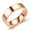 Rose Gold, variant on Mens Stainless Steel Ring Simple U Shape Flat Band Unisex Plain Ring Polished Finish Everyday Wear Jewelry Gold Silver