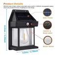 thumbnail image 4 of 2 Apliques Pared Solar: Sensor Movimiento Ip65 Exterior, 4 of 5