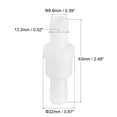 thumbnail image 2 of Uxcell 13.3mm Dia. Hose Connector Non Return One Way Check Valves White 4 Pack, 2 of 5