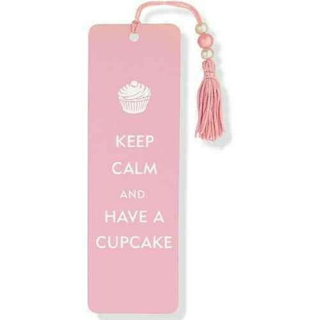 Keep Calm and Have a Cupcake Beaded Bookmark