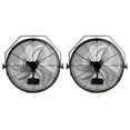thumbnail image 6 of Wall Mount Fan, 2-Pack 18 Inch Industrial High Velocity Fan, Waterproof, 3 Speed Settings, Max 4000 CFM for Warehouse, Greenhouse, Workshop, Basement, Garage, Indoor Commercial and Residential Use, 6 of 6
