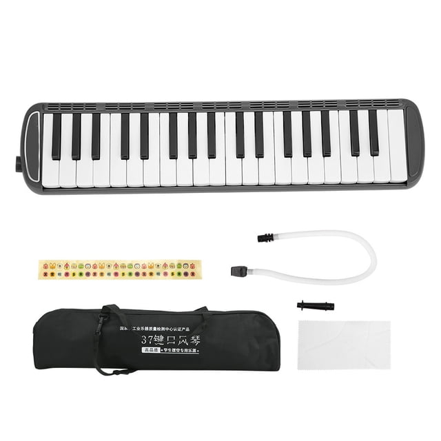 Keyboard Soprano Melodica, Wind Musical Instrument Melodica Instrument, For Beginners Kids Black