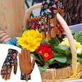 thumbnail image 4 of CasaChic Gardening Leather Gloves, Thorn Proof & Abrasion Resistant, Ergonomic Microfiber Palm, Breathable for Digging, Planting & Pruning, 4 of 5