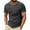 Dark Gray-03, variant on Men's Raglan Short Sleeve Shirts, Crewneck Exposed Seams Slim Fit Casual Tees Daily Wear