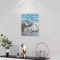 thumbnail image 2 of Coastal Beach Bicycle Decor Wall Art Rustic Bike Flower Pictures Beach Floral Butterfly Canvas Painting Framed Artwork for Bathroom Bedroom Living Room Bedroom 12''''x16'''', 2 of 6