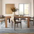 thumbnail image 5 of Phantoscope 5'x7' Washable Indoor Area Rug Classic Printed Carpet Non-Slip Thin Low-Pile Rug for Living Room Bedroom Office, Blue, 5 of 9