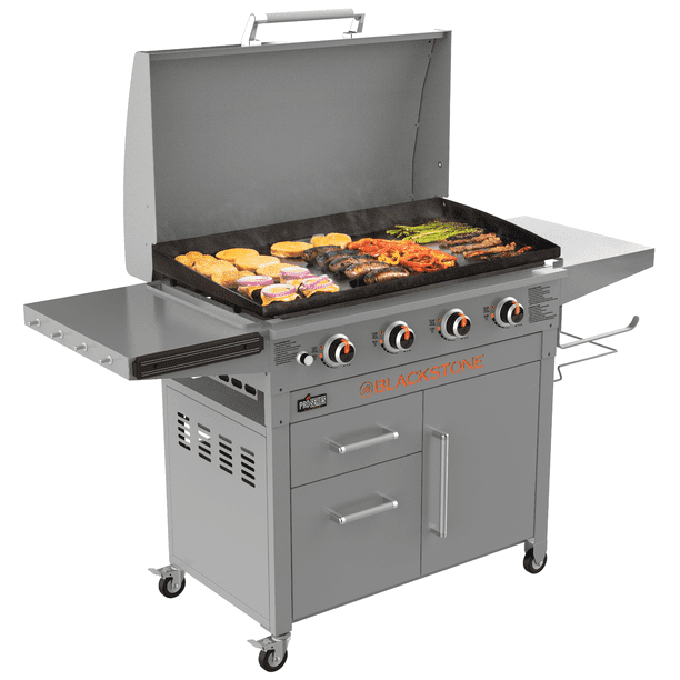 Blackstone Proseries 4 Burner 36, Outdoor Griddle Grill With Lid