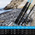 thumbnail image 6 of 4-Piece Carbon Fiber Boat Fishing Rod Spinning Portable Tournament Pole for Fresh & Saltwater, 6 of 7