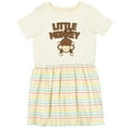 thumbnail image 3 of Inktastic Little Monkey Girls Toddler Dress, 3 of 5
