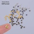 thumbnail image 6 of 50pcs 2-Holes 3/4mm Metal Sewing Buttons Round Buttons Doll Button DIY Handmade Ornament Buttons Apparel Sewing Accessories BROWN 4MM, 6 of 8