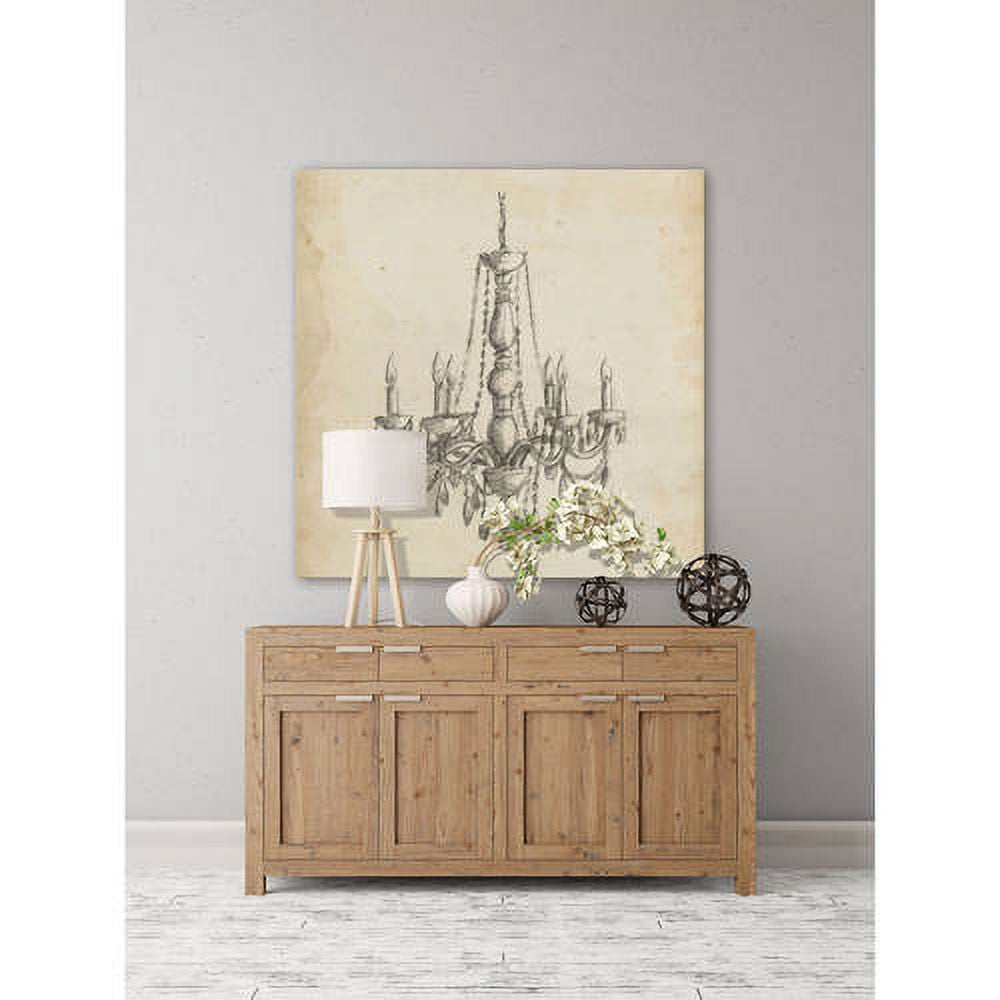Marmont Hill "Classical Chandelier II" Painting Print on Wrapped Canvas