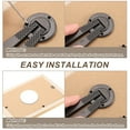 thumbnail image 3 of Uxcell 6.77" Easel Back, 10 Sets Plastic Picture Frame Back Stand with Screws, Black, 3 of 6