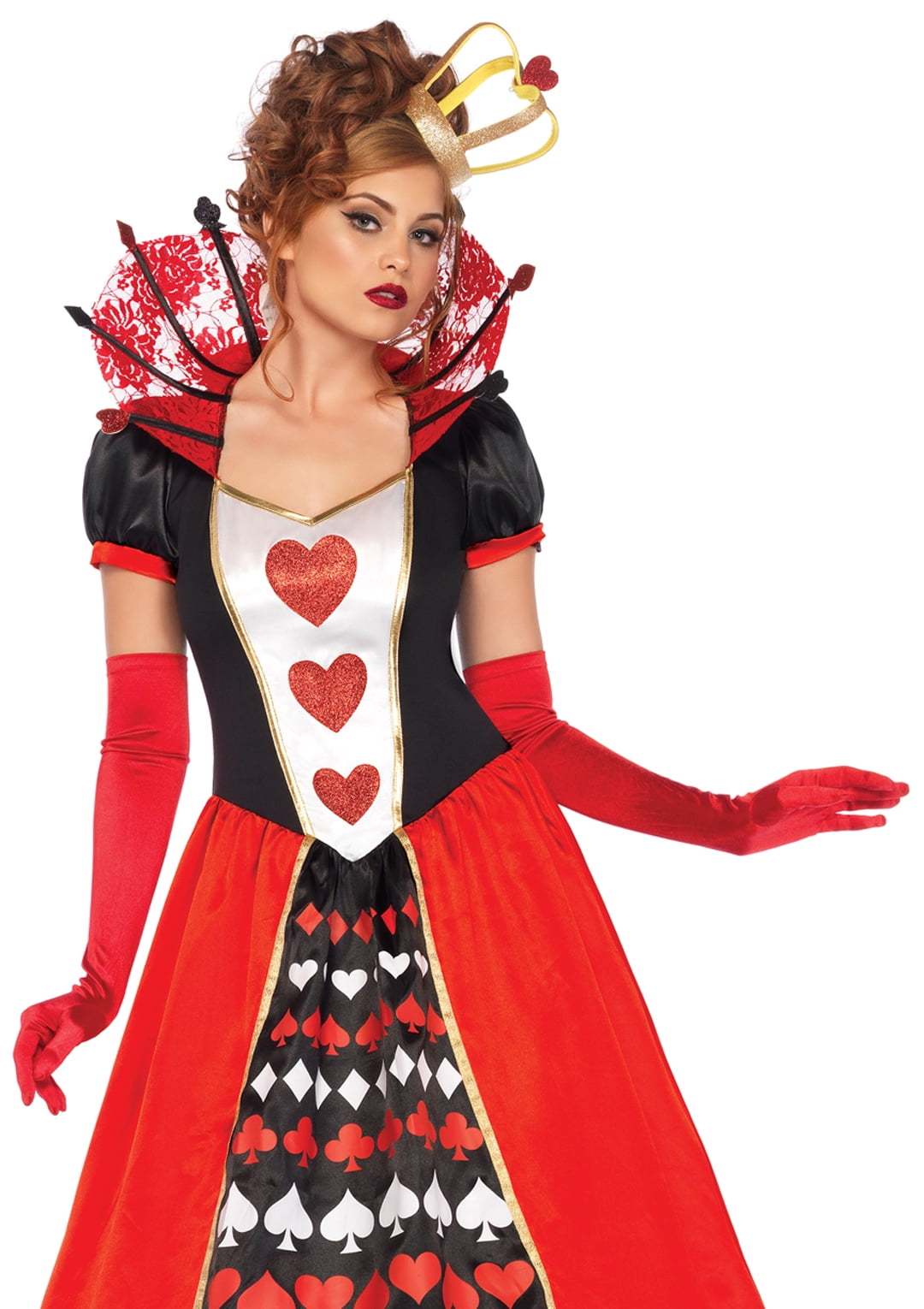 Photo 1 of Leg Avenue Women's Wonderland Queen of Hearts Halloween Costume