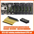 thumbnail image 4 of Btc-D37 Máquina Minera Placa Base Cpu Set 8 Ranura Para Tarjeta Gráfica + Adaptador De Corriente De 24 Pines + Pci Express De 8 Pines A Doble Pcie 8 (6 + 2) Cable De Alimentación De Pines Moyic EL011497-00, 4 of 5