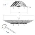 thumbnail image 3 of Cesta de vapor para verduras, cesta de vapor para verduras de acero inoxidable de primera calidad, vaporeras plegables y extensibles para adaptarse a macetas de varios tamaños (mediano (6,1" a 10,5")) Xemadio WMPH-1329-1, 3 of 7