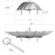 thumbnail image 3 of Cesta de vapor para verduras, cesta de vapor para verduras de acero inoxidable de primera calidad, vaporeras plegables y extensibles para adaptarse a macetas de varios tamaños (mediano (6,1" a 10,5")) Xemadio WMPH-1329-1, 3 of 7