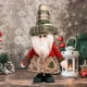thumbnail image 5 of Aooww Christmas Decorations Figurine Telescopic Length Christmas Ornament Snowman Reindeer Santa Claus Plaid Standing Home Decorations Doll Soft Door Window Table Tree Holiday Decor, A, 5 of 6