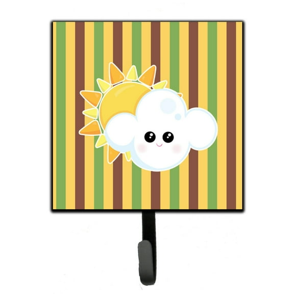 Weather Partly Cloudy Face Leash or Key Holder