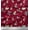 Burgundy, variant on Soimoi Red Cotton Duck Fabric Red Berries & Holly Leaves Print Sewing Fabric Yard 42 Inch Wide