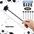 thumbnail image 2 of 30 Graduation Cap Drink Stirrers Stir Sticks Coffee Cocktail Mixers Plastic Swizzle Hot Cocoa Bar Supplies For Party Tea Favors (blue), 2 of 7
