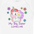 thumbnail image 4 of Inktastic My Big Sister Loves Me Cute Unicorn Boys or Girls Baby Bodysuit, 4 of 5