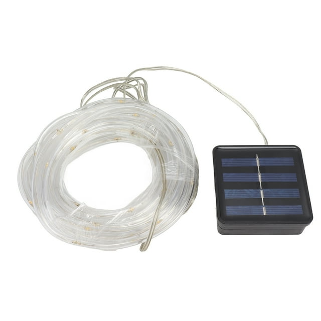 Rope String Lights, Solar Energy Panel Solar Rope String Lights For Garden Warm Light