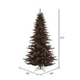 thumbnail image 2 of Vickerman 6.5' Black Fir Artificial Christmas Tree, Warm White Dura-lit LED Lights, 2 of 3