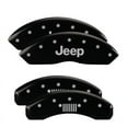 thumbnail image 2 of MGP Caliper Covers Caliper Covers 42019Sjplbk: Black, Jeep Grill Logo, 4 Pack, 2 of 2