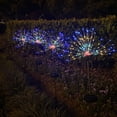 thumbnail image 3 of Luz de hadas para decoración de jardín, 90/120/150/200LED, lámpara de césped de diente de león, 8 modos de luz, luz de tierra de diente de león, 600mAh para balcón de patio, 3 of 8