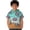 Mint Green, variant on Kids Soccer Ice Cream Print Short Sleeve Hoodie Size 4-12Y Lightweight Pullover With Pocket Summer Top