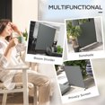 thumbnail image 3 of CoSoTower Outdoor Room Divider with Castor Wheels, Rolling Privacy Screen for Patio Backyard Pool Hot Tub, 6ft Tall, 3 of 7
