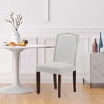 thumbnail image 5 of JOINSUN Modern Dining Chairs, Linen Fabric Upholstered Chair with Nailhead Trim and Wood Legs, Set of 2 , Grey, 5 of 5