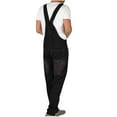 thumbnail image 3 of BXINGOHAI Mens Bib Overall Denim Rugged Flex Loose Fit Canvas Jumpsuits Straight Leg Workwear Solid With Pocket Fall Savings Black,XXXL, 3 of 5