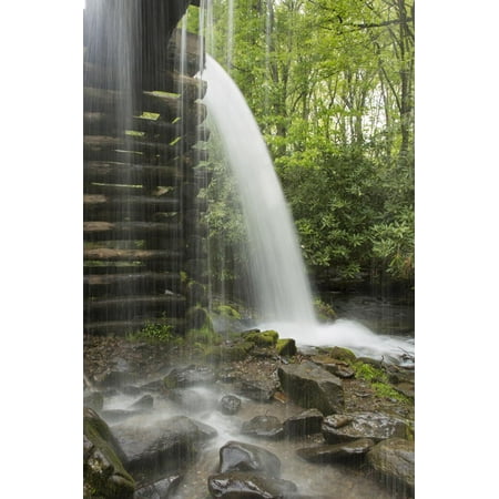 USA, Tennessee, Great Smoky Mountains National Park. Water Coursed Through Mingus Mill Print Wall Art By Jaynes