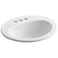 thumbnail image 1 of KOHLER K-2196-4-0 Pennington Self-Rimming Bathroom Sink White, 1 of 3