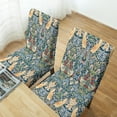 thumbnail image 5 of Stretch Parson Chair Slipcovers for Dining Room Set of 6,Boho Flower Bird Dining Chair Covers Vintage Chic Removable Chair Seat Protectors Covers for Kitchen,Hotel,Wedding,Ceremony,Blue/Red/Green, 5 of 6