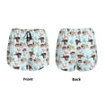 thumbnail image 4 of Disketp Cute Pug Dogs Print Women's Shorts Workout Shorts for Athletic Gym Running Shorts with Phone Pockets Large, 4 of 8