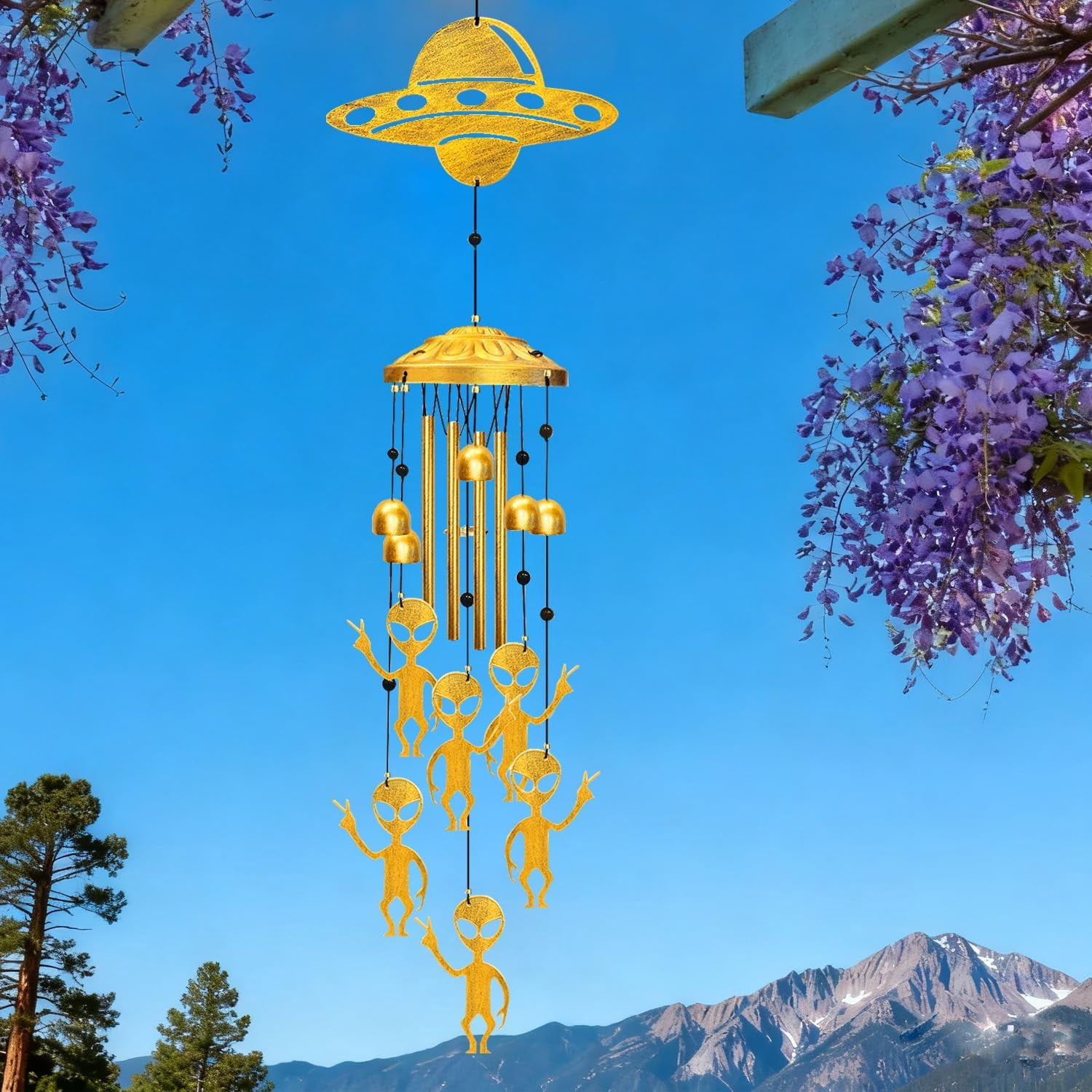 Outside   Windchimes Gifts for Men/Women/Dad/Grandpa Birthday Gift Memorial Gift Metal Wind Chime for Outdoor/Indoors Home, Porch, Yard Decor, Garden Decorations