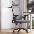 thumbnail image 4 of Ergonomic Adjustable Relax Office Chair Upgrade Cushion Roller Room Comfy Office Chair White Modern Silla Oficina Furniture My Lux Decor Round, 4 of 27
