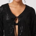 thumbnail image 4 of Globus Women Party Embellished Tie-Up Crop Shrug, 4 of 6