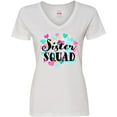 thumbnail image 3 of Inktastic Sister Squad hearts Women's V-Neck T-Shirt, 3 of 5