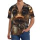 thumbnail image 1 of Balery Vintage Gentleman Duck Camisa Casual de Manga Corta con Botones para Hombre, Texturizada, Estilo Cubano, para Playa, Verano-Medium, 1 of 5