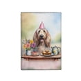 thumbnail image 2 of Happy Mother's Day Afghan Hound with Sweets and Flowers at a Picnic Travel Passport Wallet Dog Lover PU Leather Passport Holder Cover - 13005, 2 of 5
