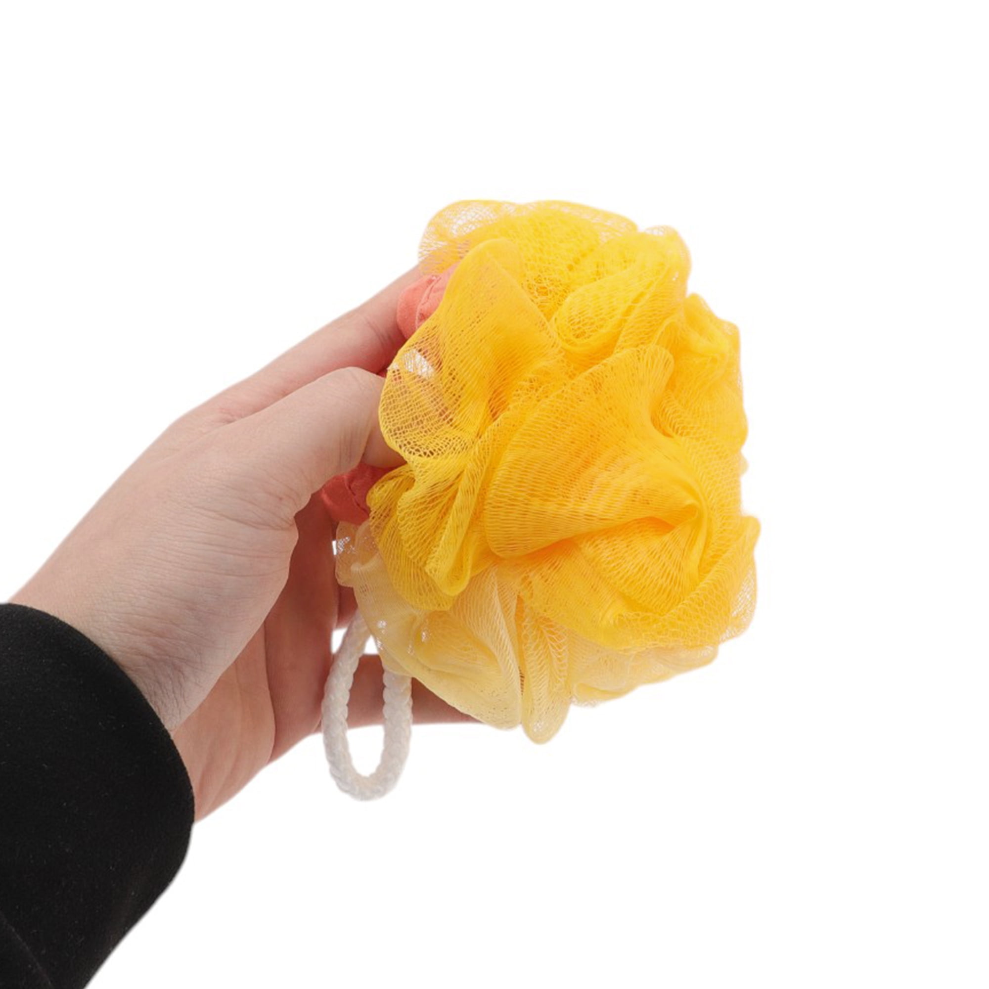 Unique Bargains 1pc Sunflowers Bath Shower Loofah Sponge Orange