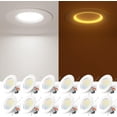 thumbnail image 1 of Amico Paquete de 12 luces LED empotrables de 6" 12.5 W regulables, 1 of 6