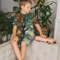 thumbnail image 4 of Balery Seasonal Tree Reflection Conjunto de Pijama Infantil de Manga Corta con Estampado – Ropa de Dormir de Algodón Suave-Medium, 4 of 6